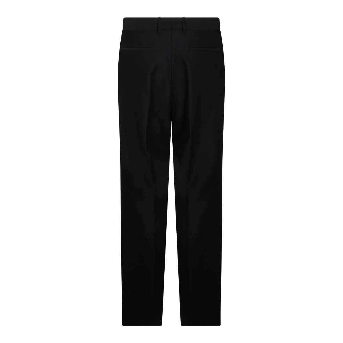 BLACK WOOL MA FIT PANTS