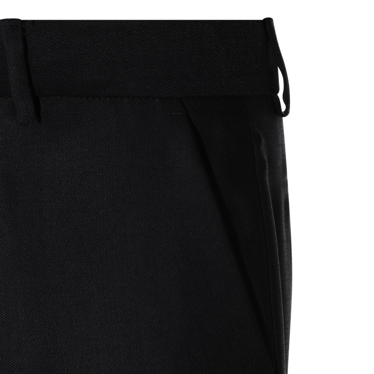 BLACK WOOL MA FIT PANTS