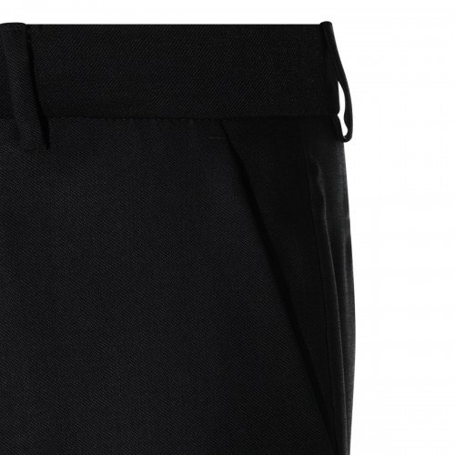 BLACK WOOL MA FIT PANTS