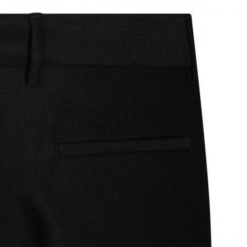 BLACK WOOL MA FIT PANTS