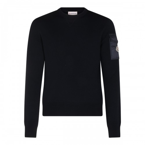 BLUE VIRGIN WOOL SWEATER