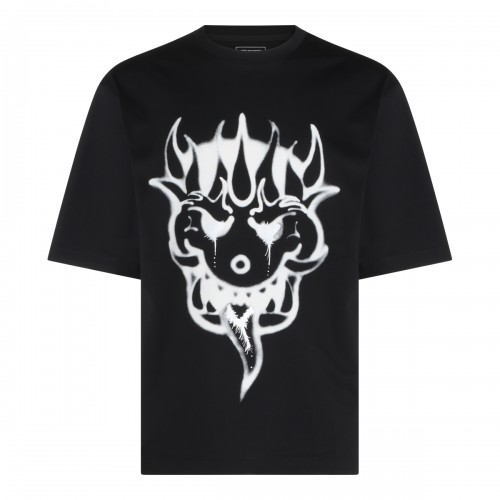 BLACK COTTON T-SHIRT