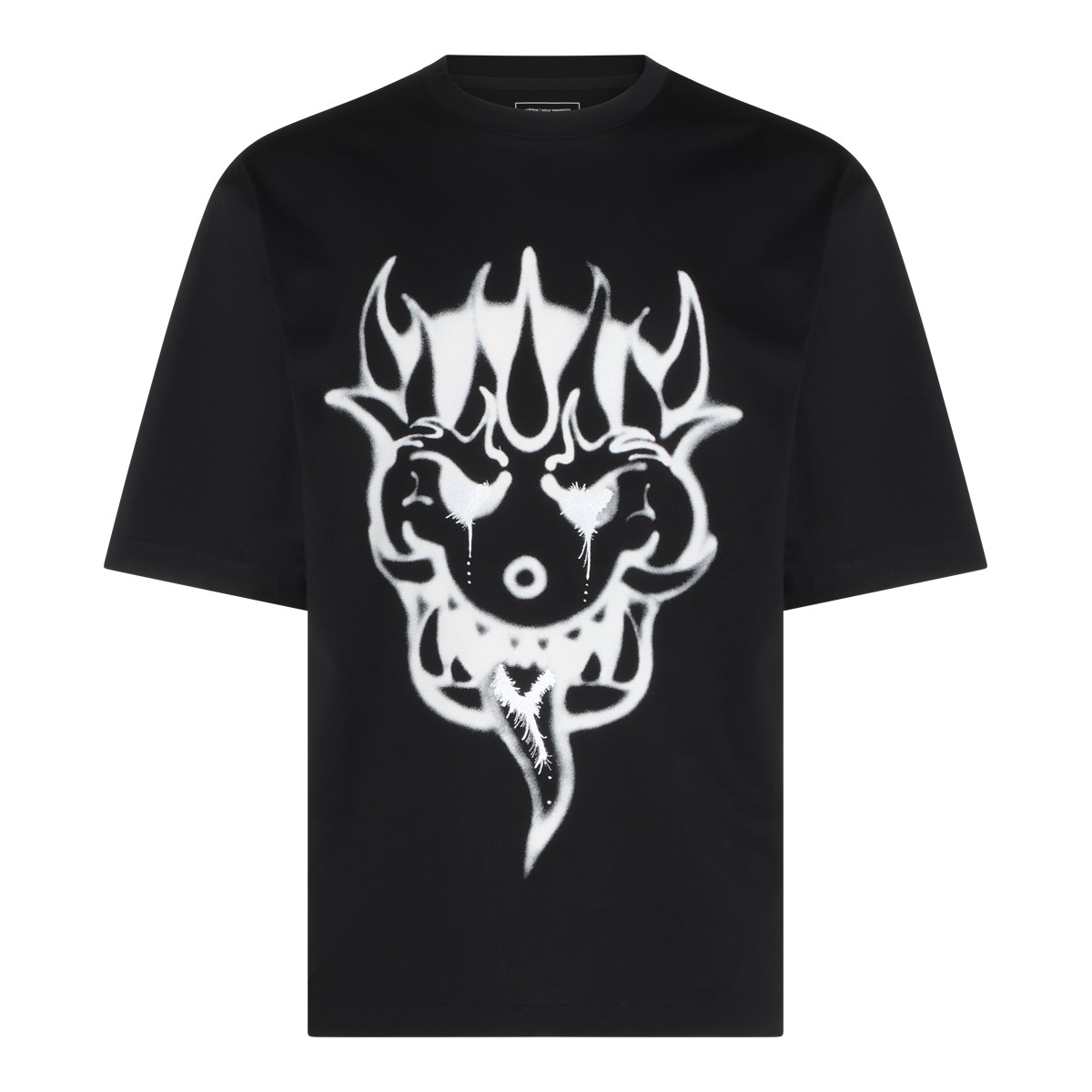 BLACK COTTON T-SHIRT