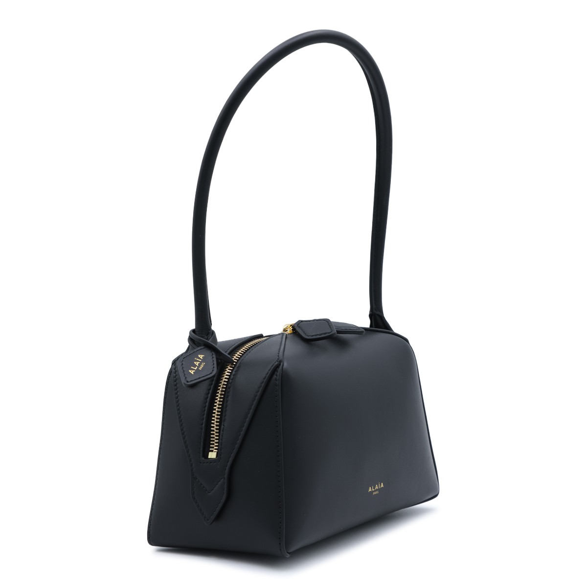 BLACK LEATHER LE BOULEDOGUE SMALL...