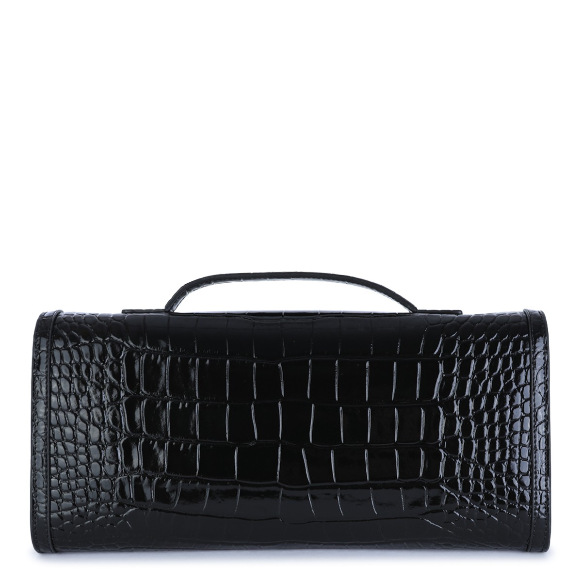 BLACK LEATHER CLUTCH