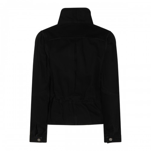 BLACK COTTON DENIM JACKET