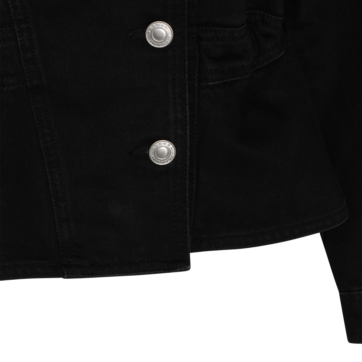 BLACK COTTON DENIM JACKET