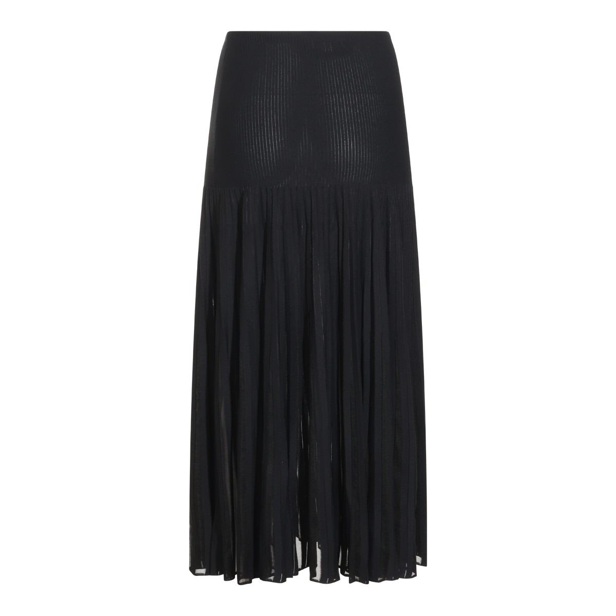 BLACK VISCOSE SKIRT