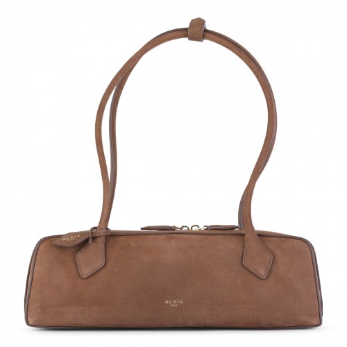 BROWN LEATHER LE TECKEL MEDIUM SHOULDER BAG