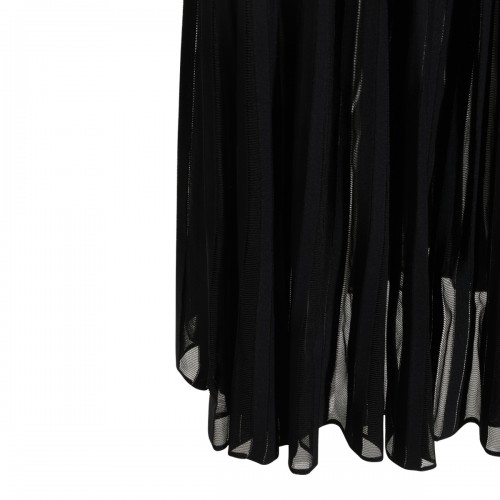 BLACK VISCOSE SKIRT