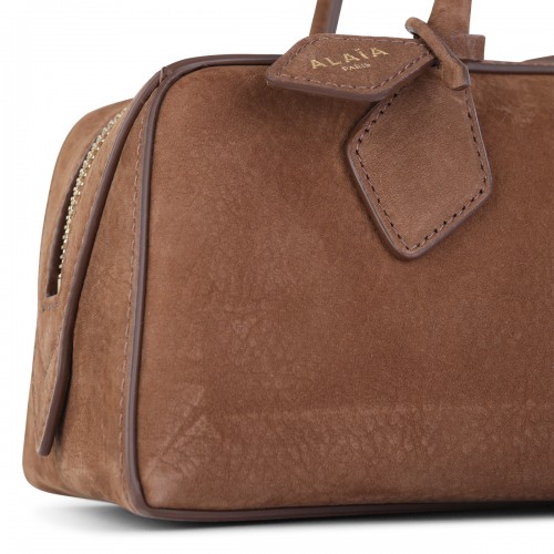BROWN LEATHER LE TECKEL MEDIUM SHOULDER BAG