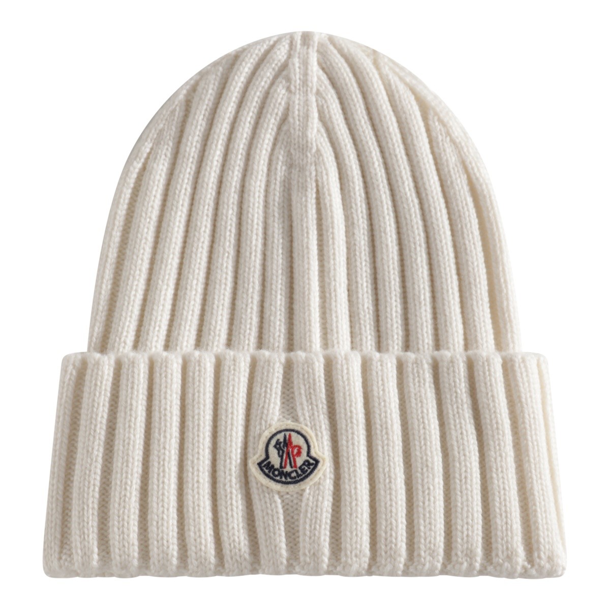 WHITE VIRGIN WOOL BEANIE