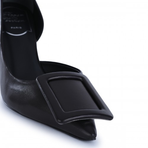 BLACK LEATHER DORSAY VIV' IN THE CITY PUMPS