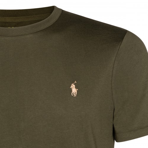 COMPANY OLIVE COTTON T-SHIRT