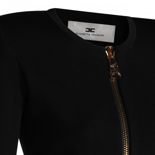 BLACK STRETCH KNITWEAR