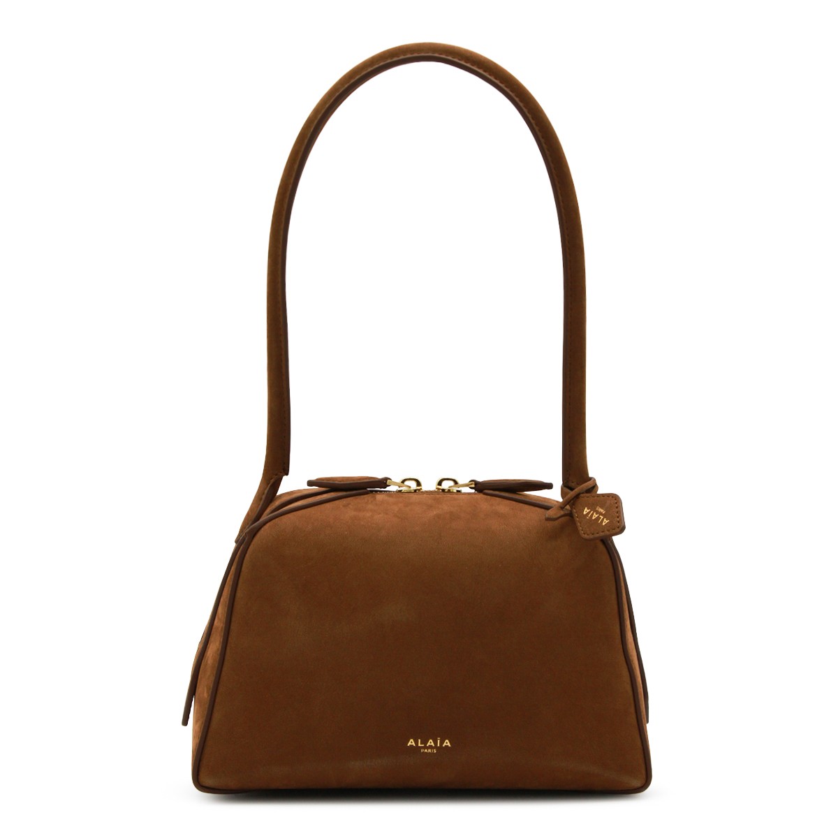 BROWN LEATHER LE BOULEDOGUE SMALL...