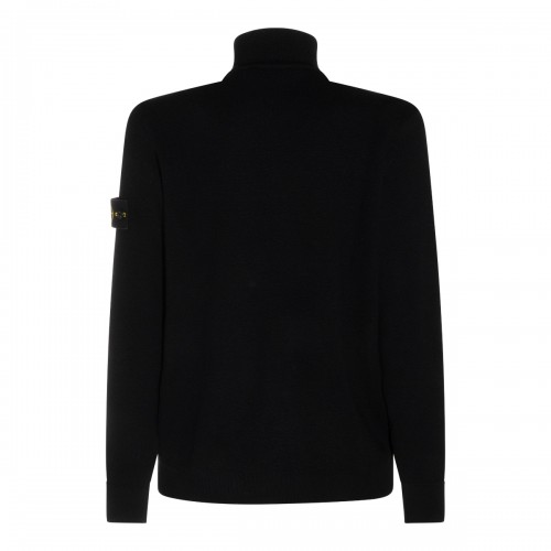BLACK VIRGIN WOOL SWEATER 2
