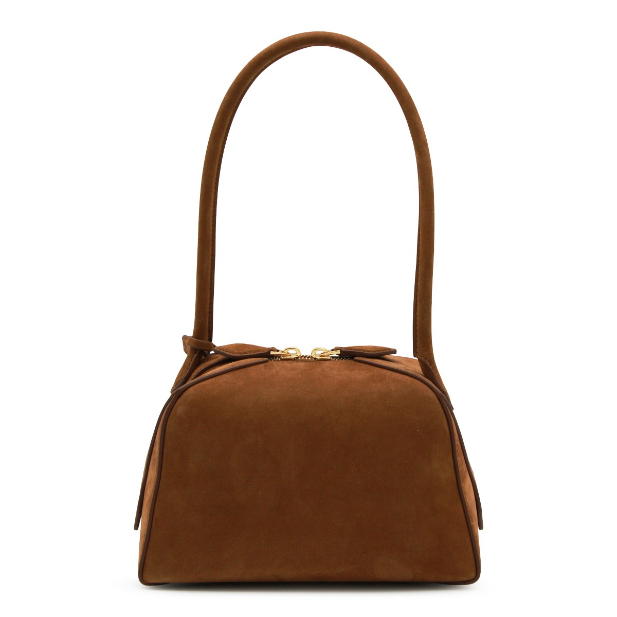 BROWN LEATHER LE BOULEDOGUE SMALL...
