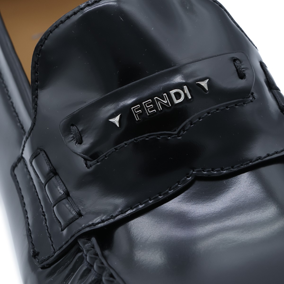BLACK LEATHER LOAFERS