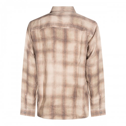 BEIGE CHECK SHIRT