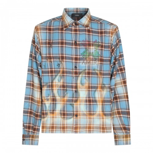 BLUE COTTON MA QUAD FLAMES...