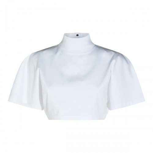 WHITE COTTON T-SHIRT