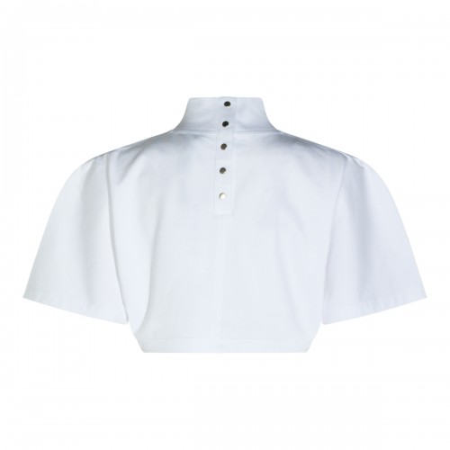 WHITE COTTON T-SHIRT