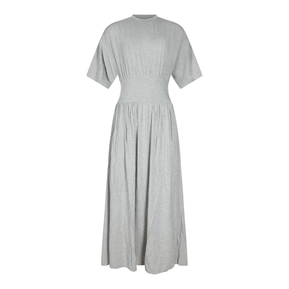 PALE GREY JERSEY LONG DRESS