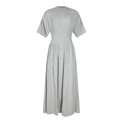 PALE GREY JERSEY LONG DRESS