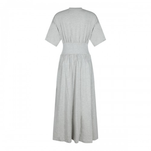PALE GREY JERSEY LONG DRESS 2