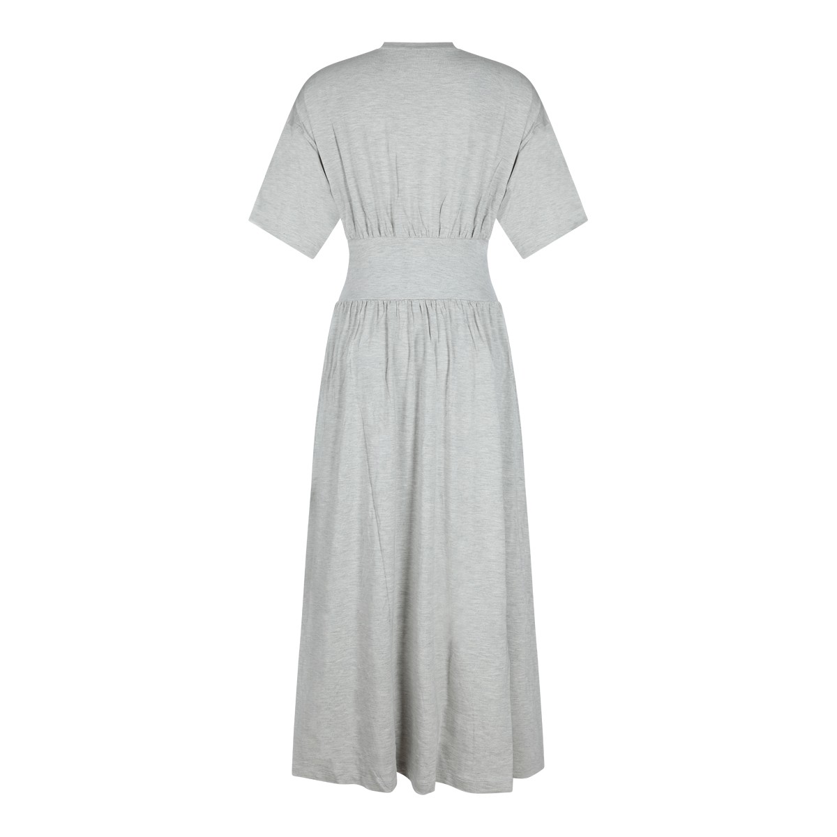 PALE GREY JERSEY LONG DRESS