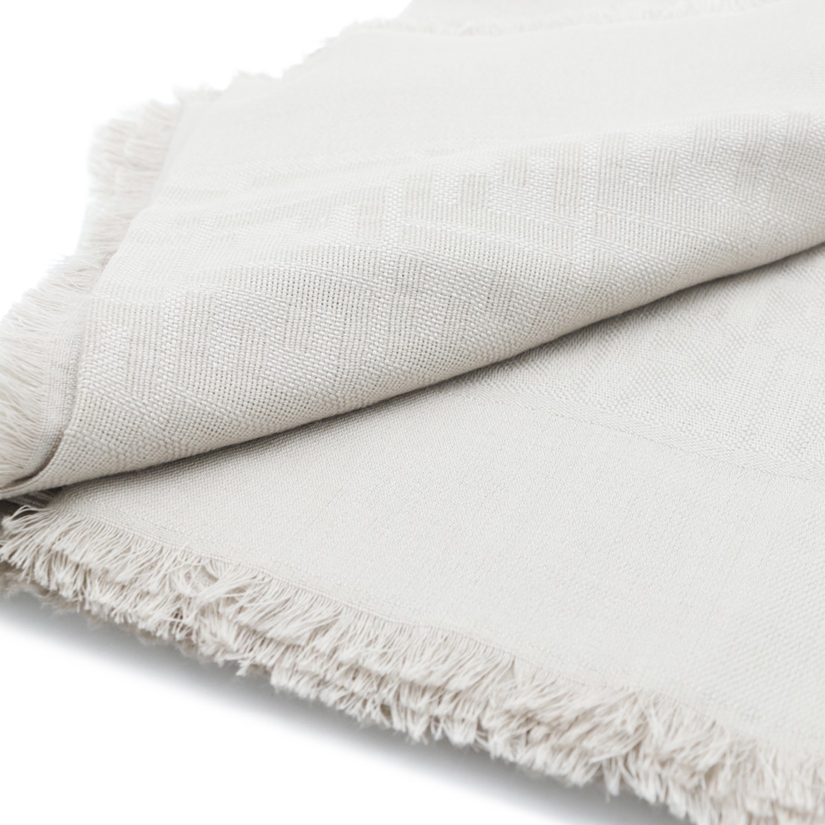 BEIGE WOOL SCARF