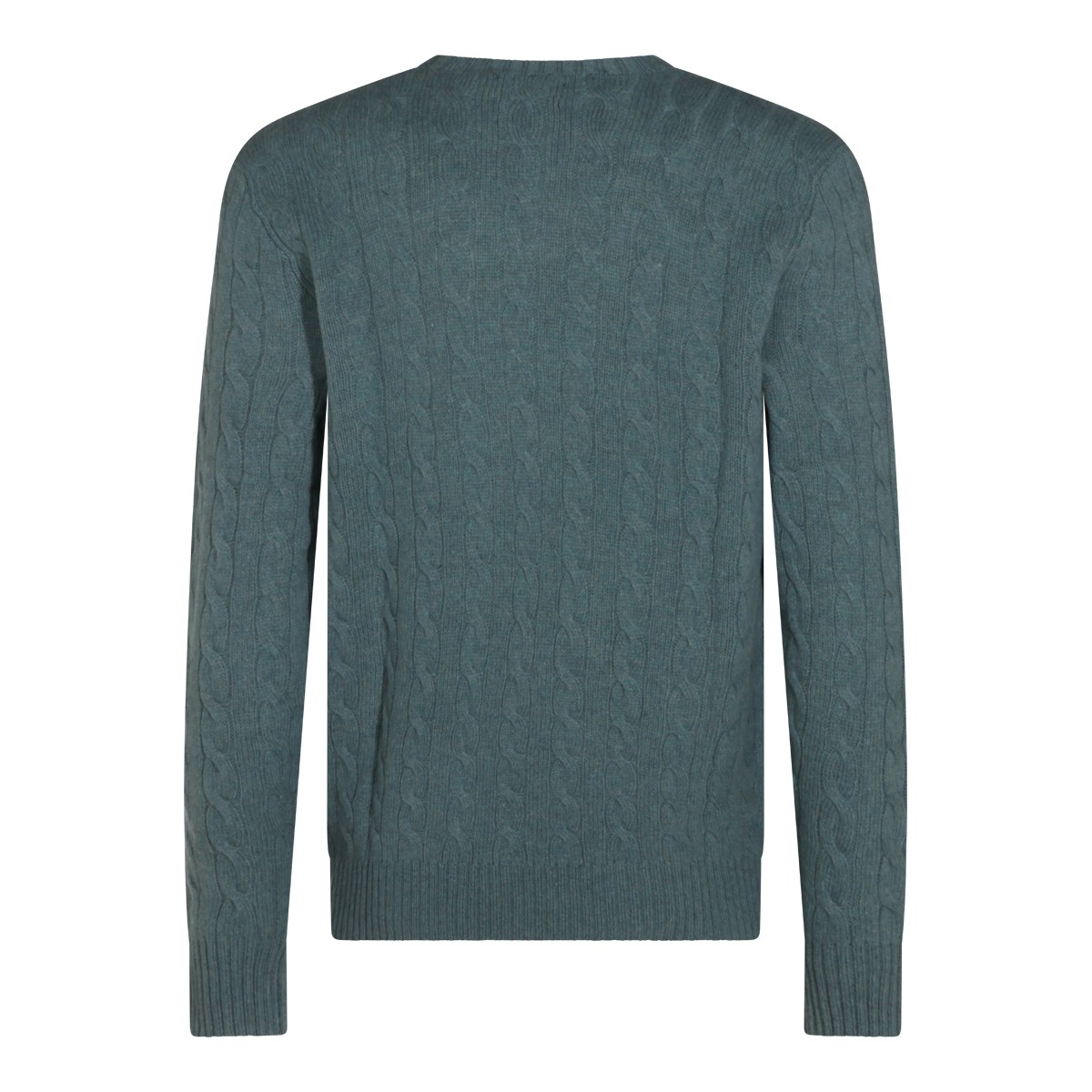 TURQUOISE JAY HEATHER WOOL SWEATER