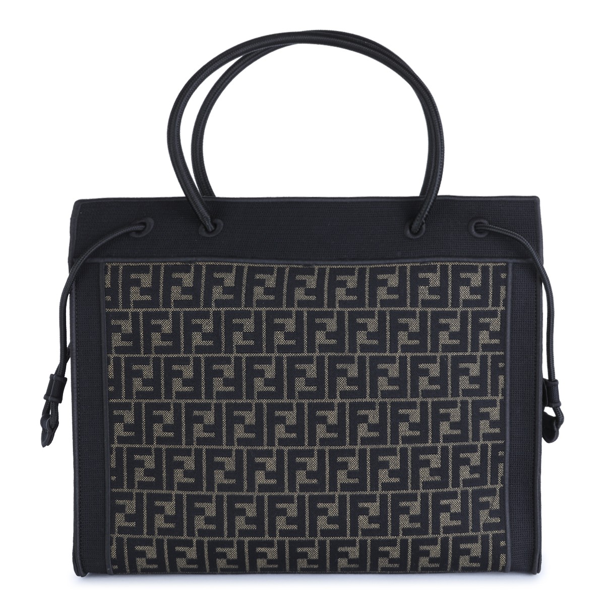 BEIGE FF MAGIC TOP HANDLE BAG