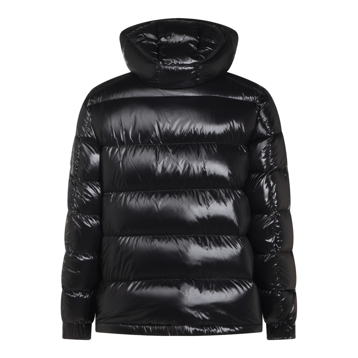 BLACK VYMIL PUFFER DOWN JACKET