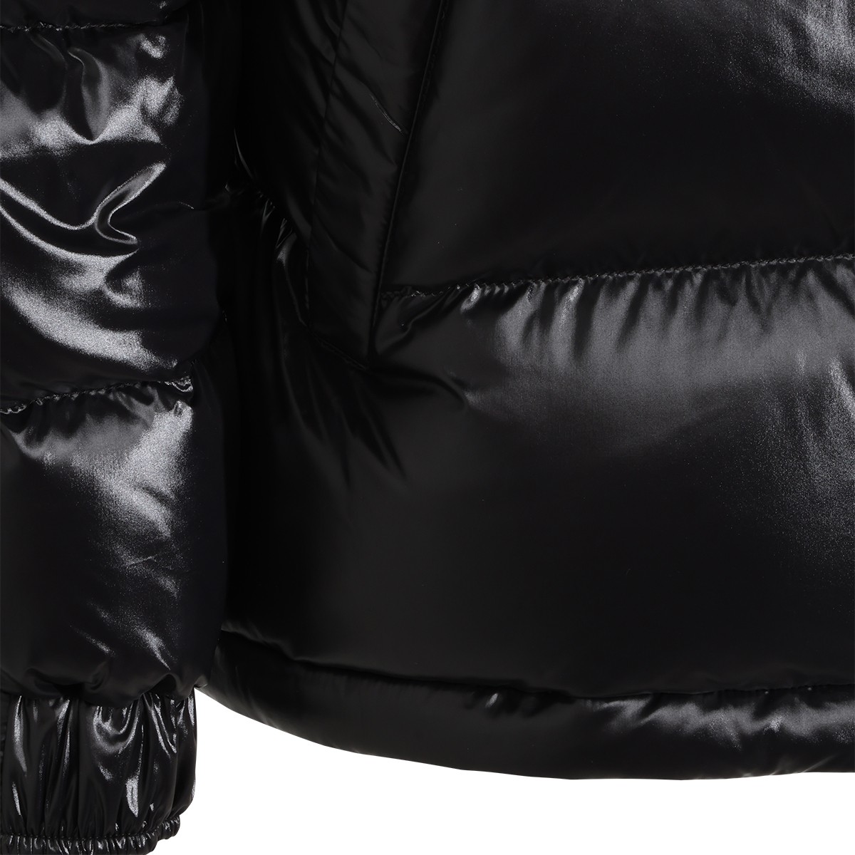 BLACK VYMIL PUFFER DOWN JACKET