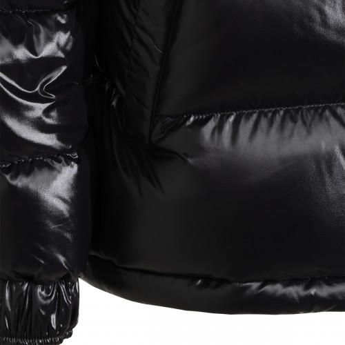 BLACK VYMIL PUFFER DOWN JACKET
