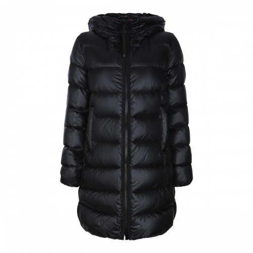 BLACK PUFFER SUYENNE LONG PARKA DOWN JACKET