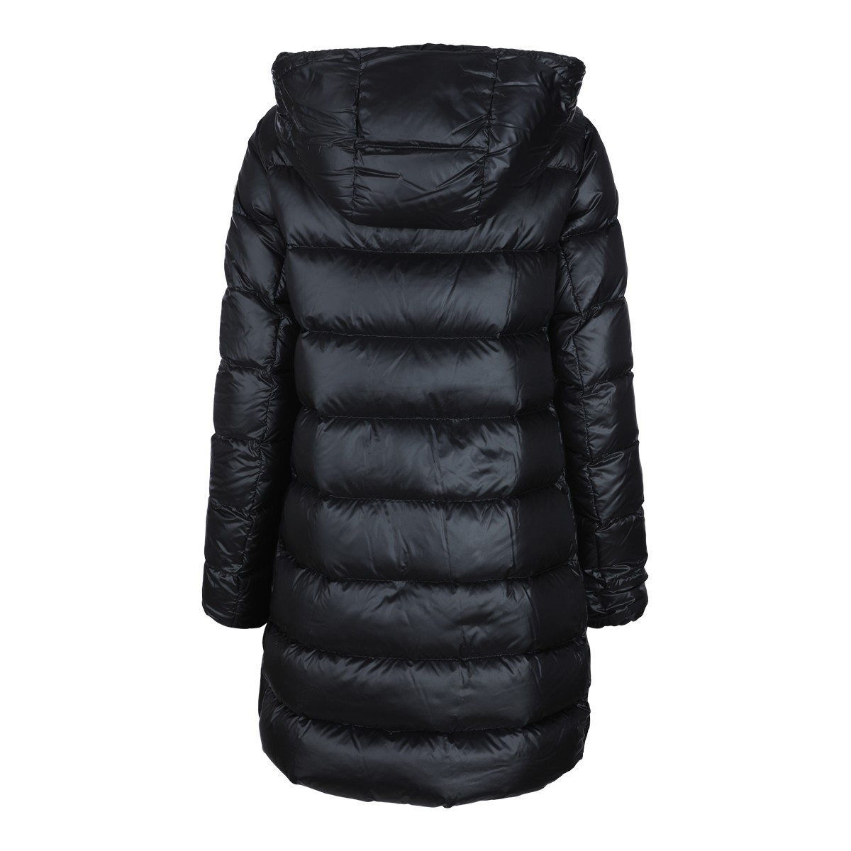 BLACK PUFFER SUYENNE LONG PARKA DOWN...