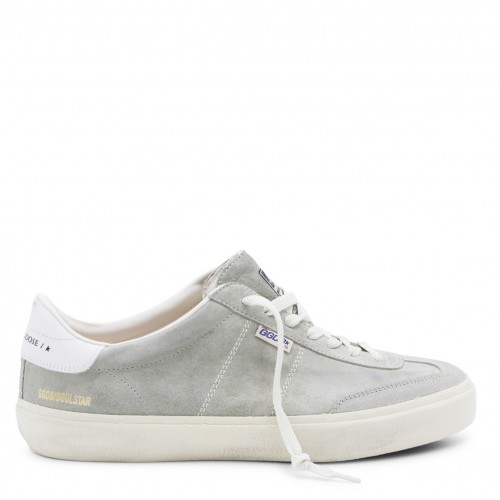 GREY LEATHER SOUL-STAR SNEAKERS