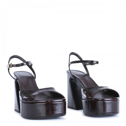 BROWN LEATHER ARCO SANDALS