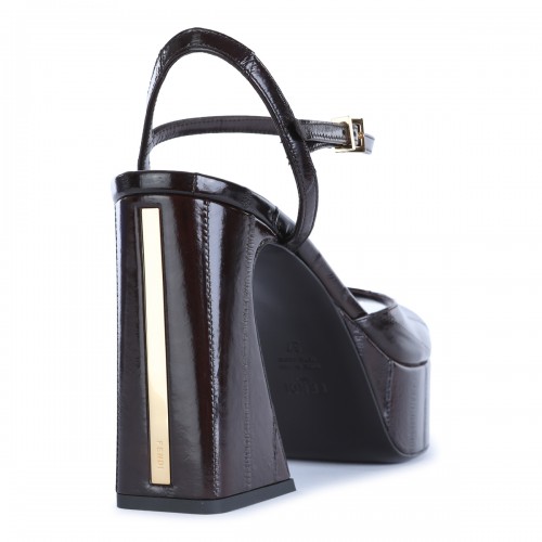 BROWN LEATHER ARCO SANDALS