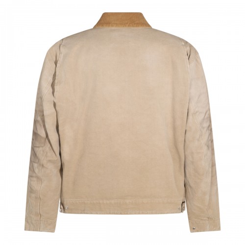CAMEL COTTON CASUAL JACKET