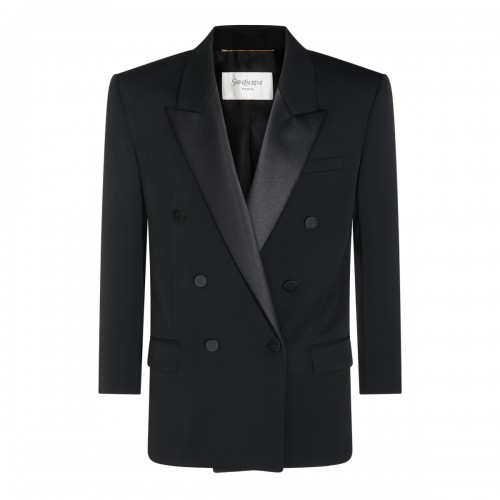 BLACK WOOL BLAZER