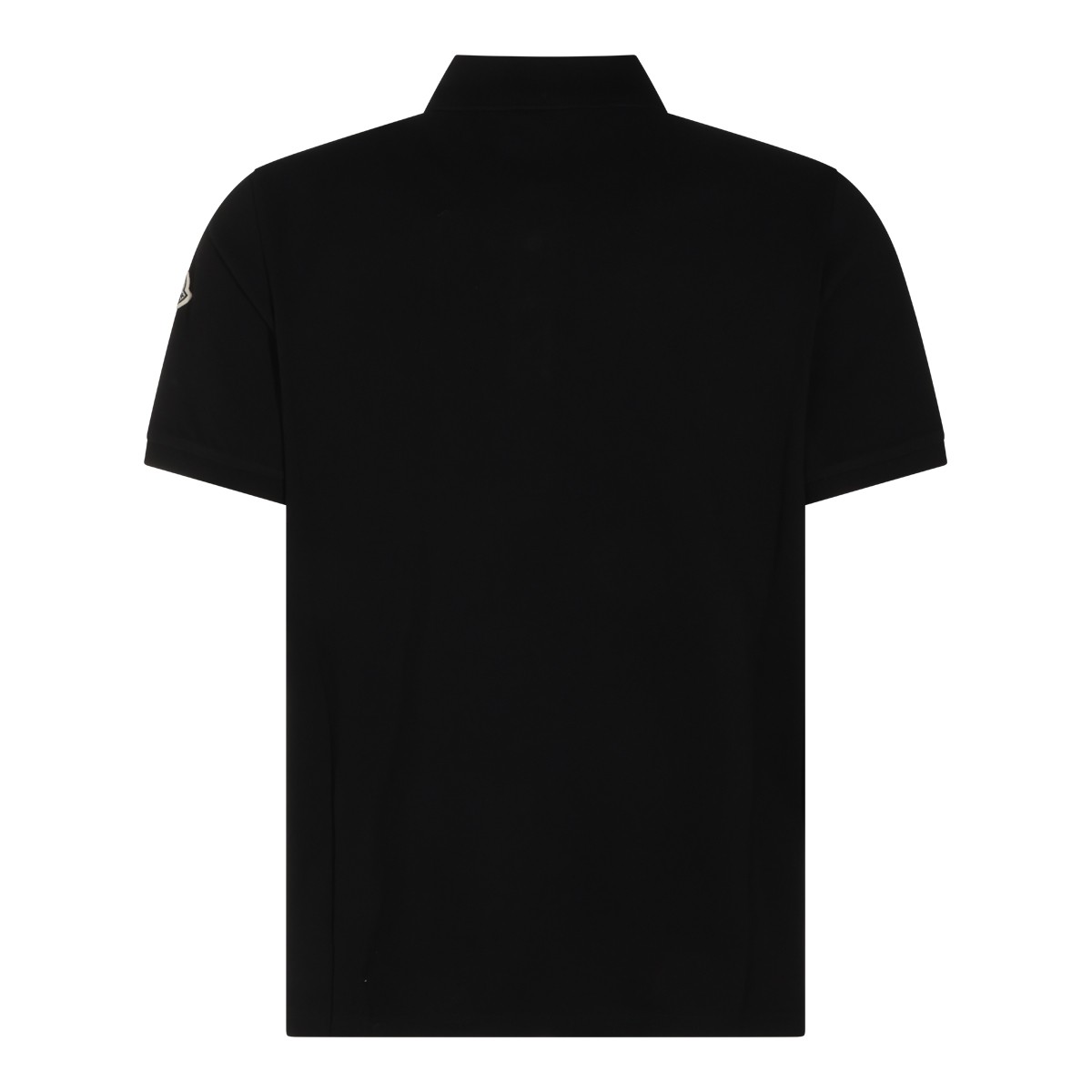 BLACK COTTON POLO SHIRT