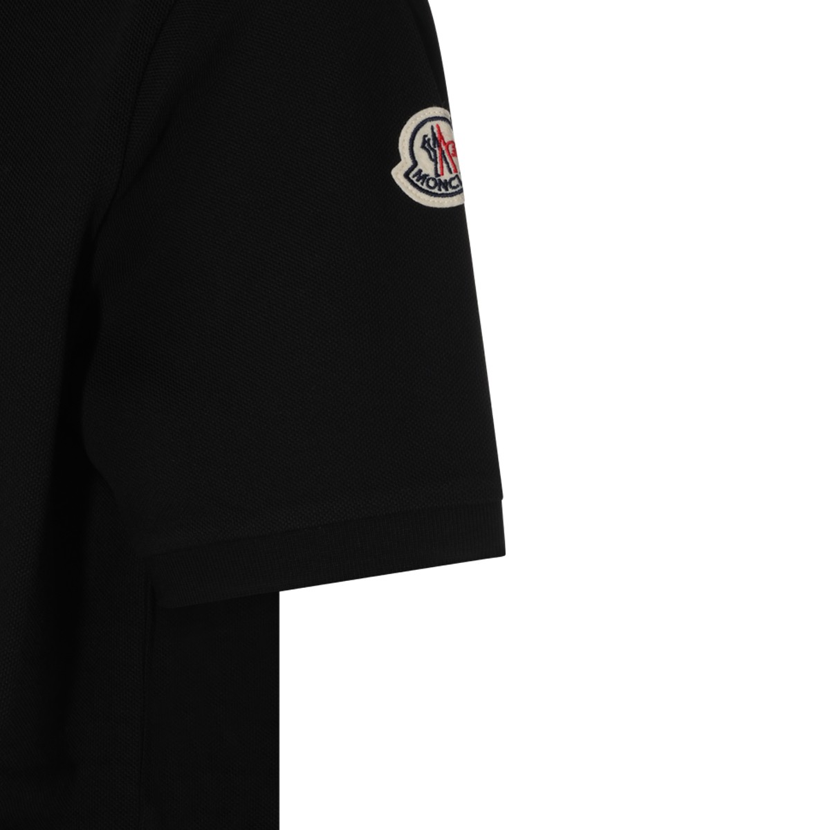 BLACK COTTON POLO SHIRT