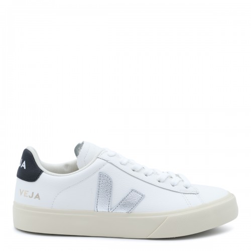WHITE AND SILVER LEATHER...