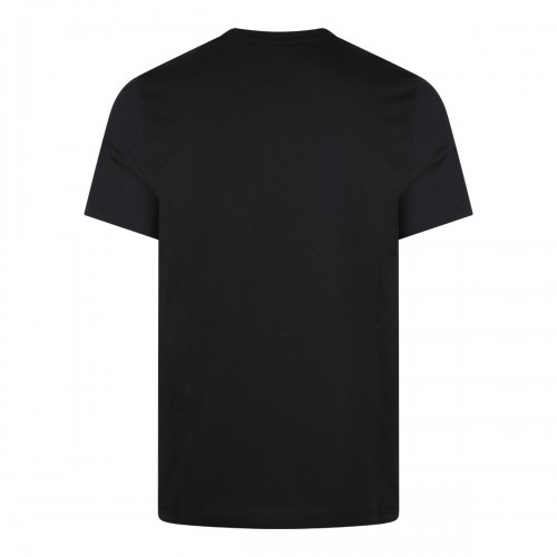 BLACK COTTON BRANDED T-SHIRT 2