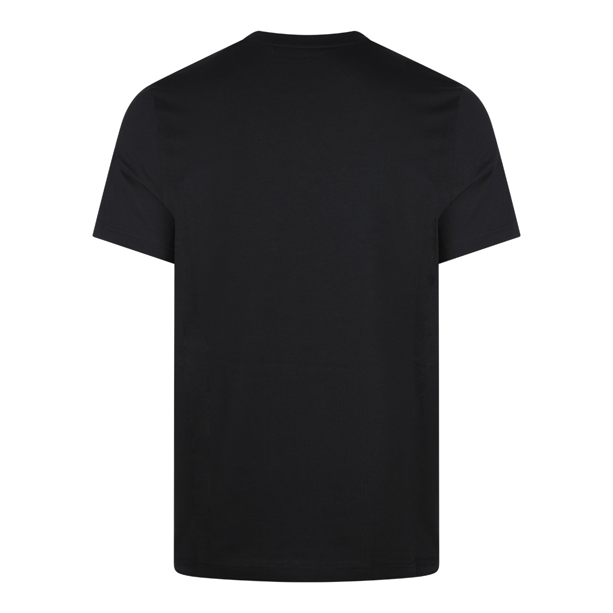 BLACK COTTON BRANDED T-SHIRT