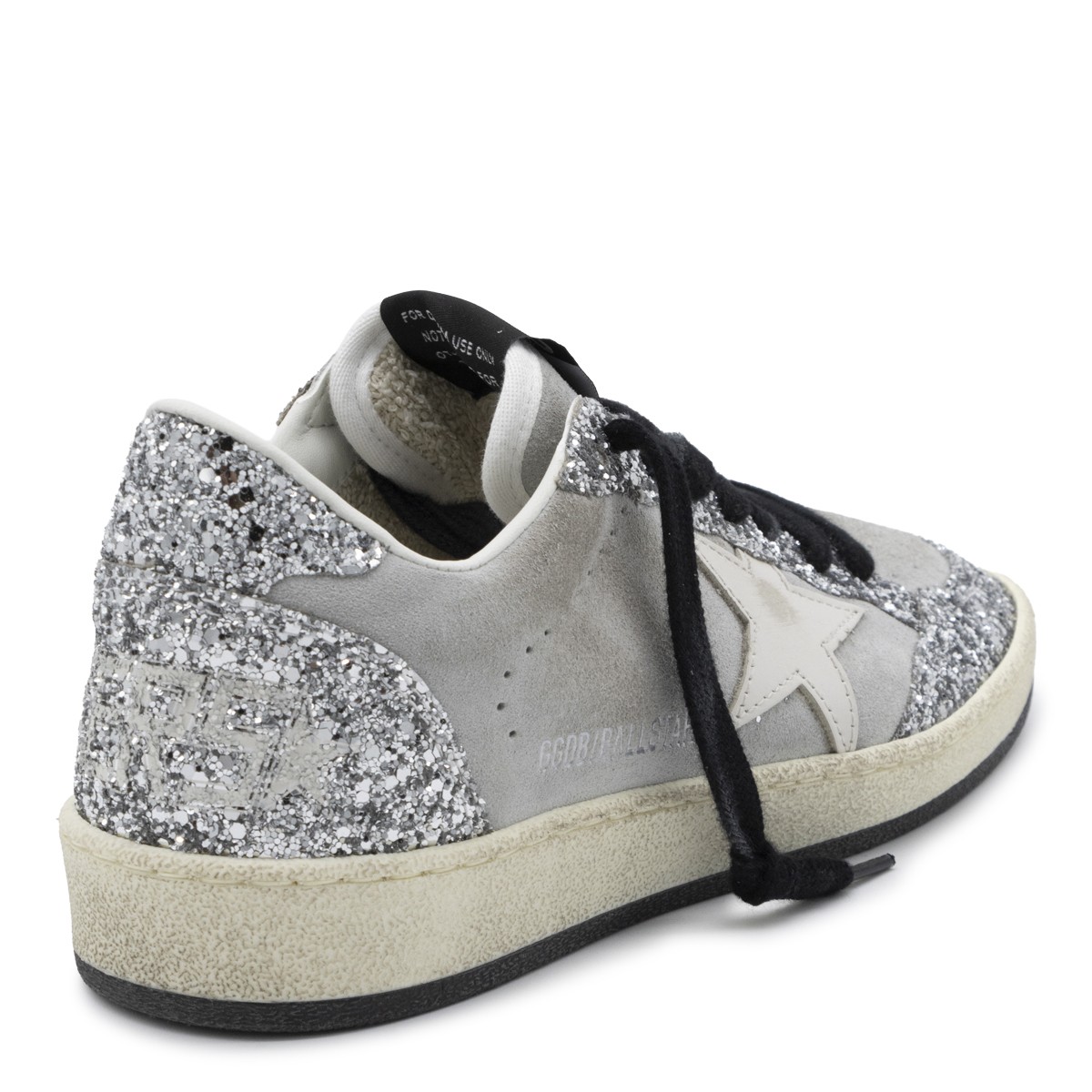 GREY LEATHER BALLSTAR SNEAKERS